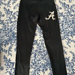 Grey Leggings with White Logo of Alabama